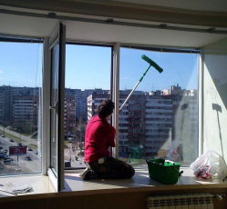 Мытье окон в однокомнатной квартире Ступино